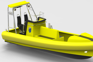 Tuco Marine’s new 7.5-meter ProZero fast rescue craft (Image courtesy of Tuco Marine Group)