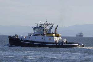 Tug DELTA BILLIE at Oakland, California.      
Photo source California Air Resources Board
