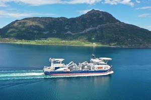 Vard delivered the cable laying vessel Leonardo da Vinci ​to the Prysmian Group in 2021. (File photo: Prysmian Group)