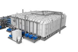 Wärtsilä’s MBR technology produces compliant effluent samples to the highest standards. Image courtesy Wärtsilä
