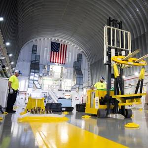 NASA Prepping Barge for Rocket Transport