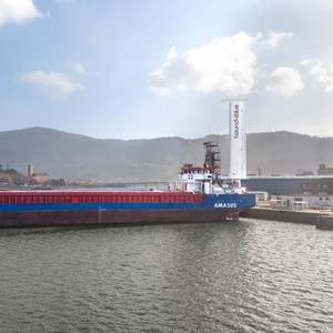 bound4blue eSAILs Installed on Amasus Cargo Vessel