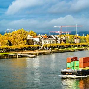 Low Rhine River Levels Limit Fully Loaded Shipping Vessels