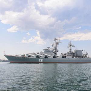 Russia's Black Sea Flagship Hit by Ukrainian Missile