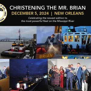 Bisso Towboat Christens Tractor Tug Mr. Brian