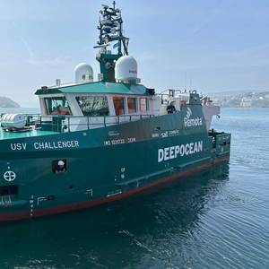 Newbuild USV Challenger Getting Ready for Remote-Controlled Subsea Work