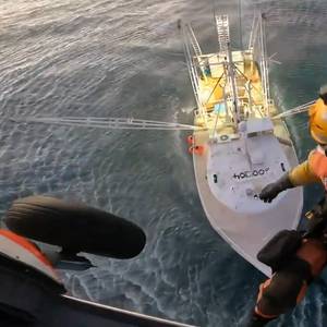 VIDEO: U.S. Coast Guard Medevacs Fisherman Off Nantucket