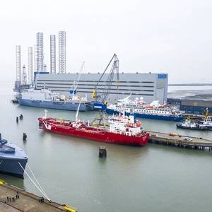 Netherlands Navy CCS arrives at Damen after Sea Trials