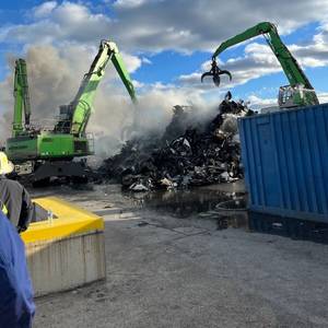 Fire Breaks Out on Scrap Barge in New Jersey