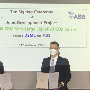 ABS, DSME to Develop Very Large Liquefied CO2 Carrier