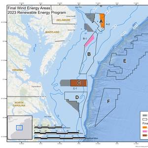 BOEM Announces Three Final Wind Energy Areas Offshore Delaware, Maryland, and Virginia