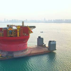Shell's 34,000t North Sea-bound Penguins FPSO Leaves Chinese Shipyard