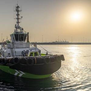 Fully Electric Damen-Built Tug Sets Guinness World Record for Bollard Pull