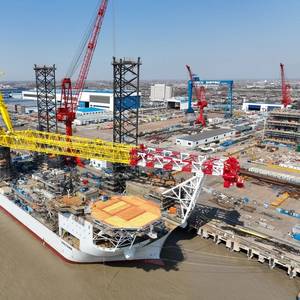 Jan De Nul's Newbuild Jack-up Voltaire Suffers 'Limited Damage' in China Typhoon