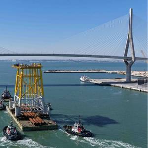 Navantia Seanergies Delivers Second Substation Jacket for French OW Farm