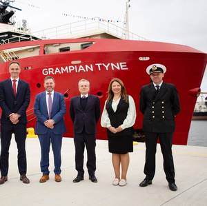 Champagne Smashes as Grampian Tyne SOV is Named for Dogger Bank Wind Farm