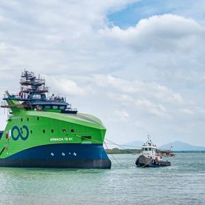 PHOTO: Ocean Infinity's First 78-meter Robotic Ship Hits the Water