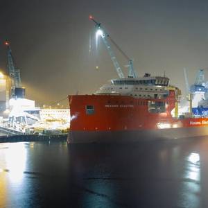 Ulstein Verft Launches Nexans Electra CLV Ahead of Outfitting