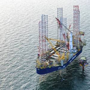 Giant Jack-Up Vessel Newbuild Starts Decom Work for Perenco in North Sea