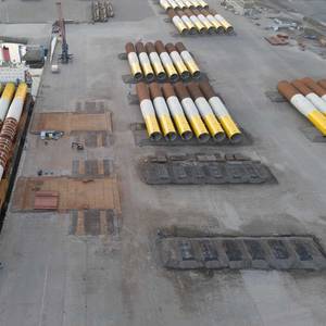 First Foundations for 1.6GW German Offshore Wind Project Reach Dutch Port