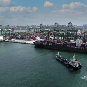 TotalEnergies Bunkers CMA CGM Containership with Sustainable Marine Biofuel in Singapore
