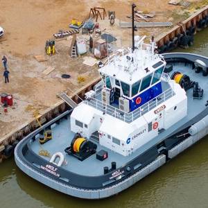 Crowley's All-electric Harbor Tug eWolf Delivered