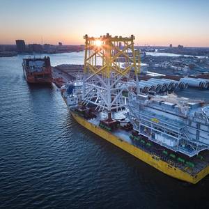 First Coastal Virginia Offshore Wind Substation Checks In at US Port