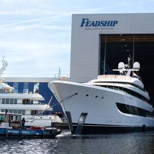 Feadship Launches Project 827, Ready For Outfitting and Sea Trials