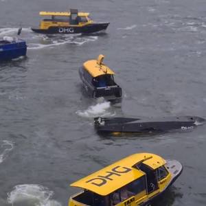 Passenger Vessels Collide Near Rotterdam's Erasmus Bridge