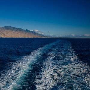 Passenger Ferry Grounds Near Maui