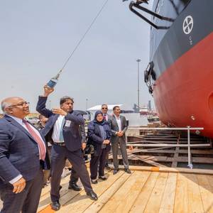 ASRY Launches Two Bunker Vessels for Bapco Refining