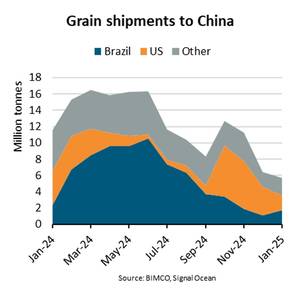 China Grain Imports Plummet 51%