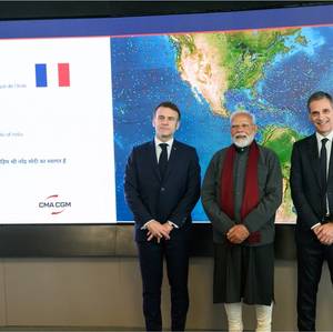 Indian Prime Minister, French President Visit CMA CGM HQ