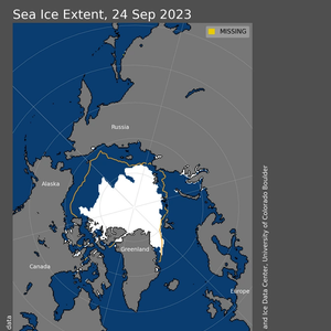 Arctic and Antarctic Sea Ice Reach Minimum Extent for 2023