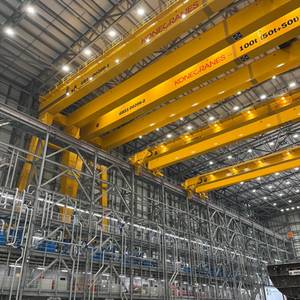 Konecranes Installed Unique Crane Solution for Naval Frigates at BAE Production Facility