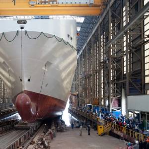 Flensburger Shipyard Launches RoRo Ferry Newbuild