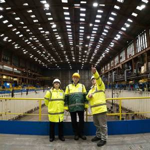 Bank of England Governor Visits Navantia UK Shipyard