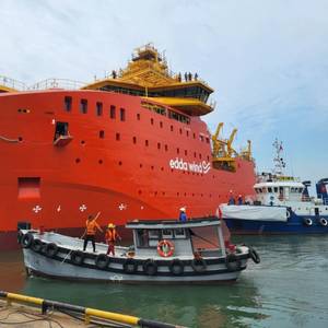 Edda Wind’s Newbuild CSOV Hits Water in Vietnam