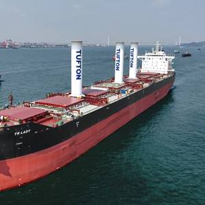 Kamsarmax Rotor Sails Install Expected to Deliver 10% Fuel Savings