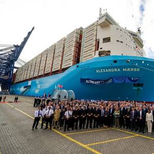 Maersk Names Latest Dual-fuel Methanol Containership Alexandra Maersk