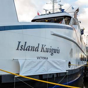 BC Ferries Christens the Fifth Island Class Ferry
