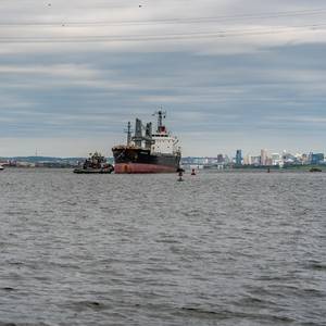First Ship Departs Baltimore Through Limited Access Channel