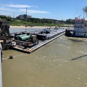 Gulf Intercoastal Waterway Closed After Barge Strikes Bridge in Galveston
