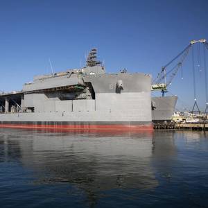 NASSCO Christens USNS John L. Canley (ESB 6)