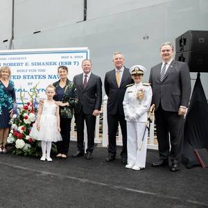 NASSCO Christens Fifth Ship in US Navy's ESB Program