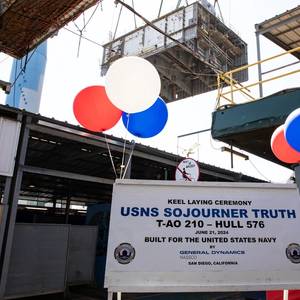 Keel Authenticated for Future USNS Sojourner Truth