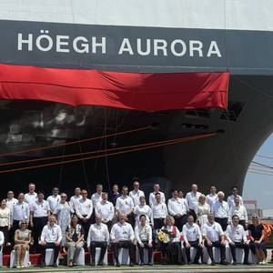 World's Largest Car Carrier Höegh Aurora Delivered