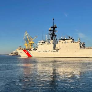 New USCG Cutter Departs Ingalls