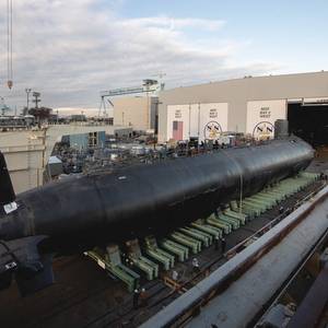 Virginia-class Submarine Massachusetts (SSN 798) Launched