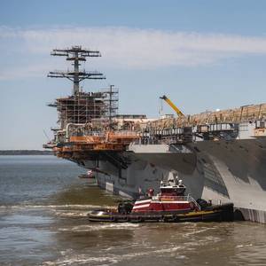 Newport News Completes Dry Dock Work for Aircraft Carrier USS John C. Stennis